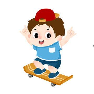 滑板漫画图,街头风潮的青春演绎